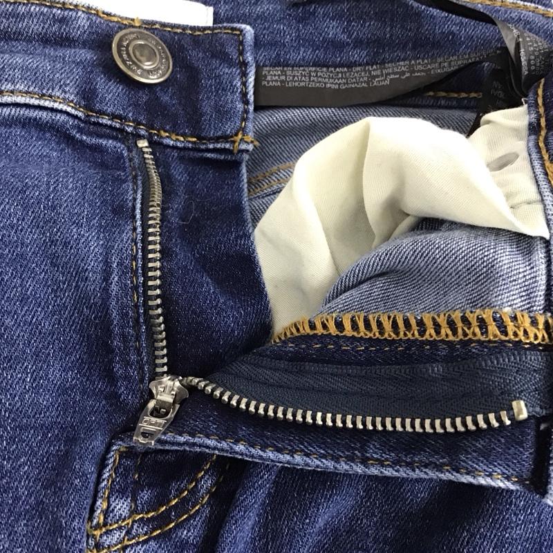 ザラ ZARA パンツ デニム、ジーンズ 6840 293 400 スキニー 36 無地 青 / ブルー /  レディース USED 古着 中古 10133746