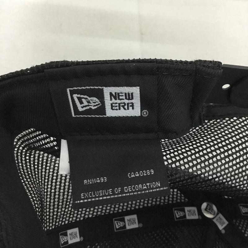 ニューエラ NEW ERA 帽子 キャップ メッシュキャップ クラシックロゴ ロゴ、文字 黒 / ブラック /  メンズ USED 古着 中古 10144299