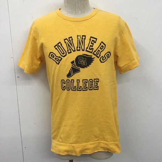 ラッセルアスレティック Russell Athletic Tシャツ 半袖 半袖カットソー プリントTシャツ クルーネックカットソー M プリント 黄 / イエロー /  メンズ USED 古着 中古 10107306