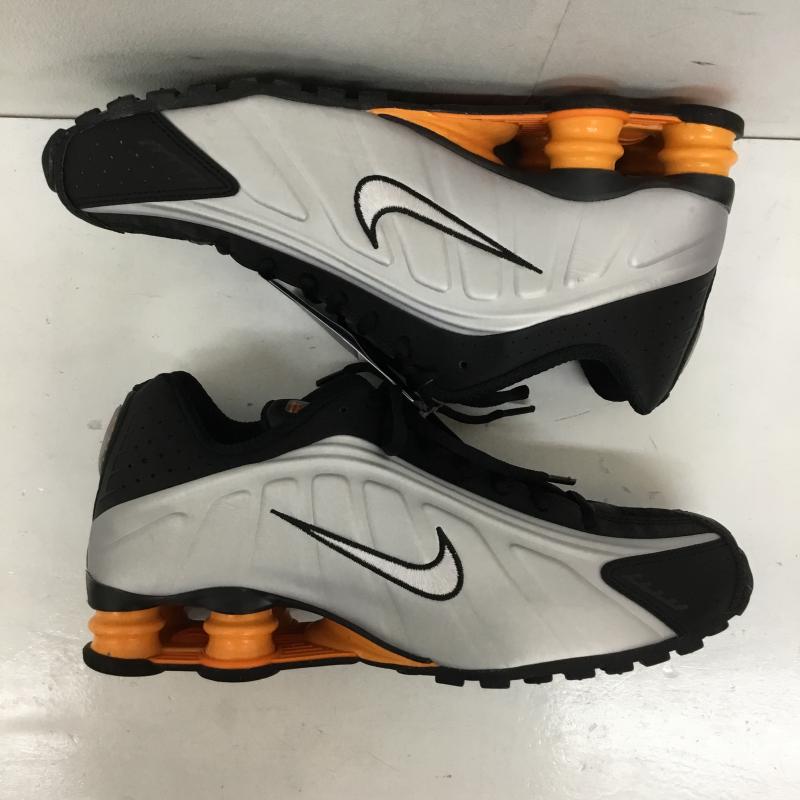 ナイキ NIKE スニーカー スニーカー HQ1988-003 SHOX R4 BLACK/VAST GREY-BRIGHT MANDARIN 27.0cm ロゴ、文字 黒 / ブラック / X 灰 / グレー / X 橙 / オレンジ /  メンズ USED 古着 中古 10141693