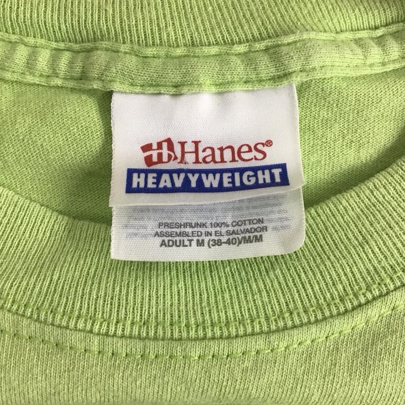 ヘインズ HANES Tシャツ 半袖 半袖カットソー プリントTシャツ クルーネックカットソー 90s 00s M ロゴ、文字 緑 / グリーン /  メンズ USED 古着 中古 10131374