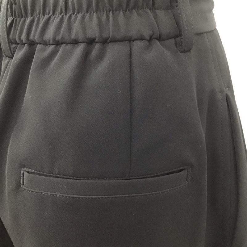 スライ SLY パンツ スラックス 030FSR31-2520 TUCK TAPERED PT テーパードパンツ センタープレス 2 無地 黒 / ブラック /  レディース USED 古着 中古 10109485