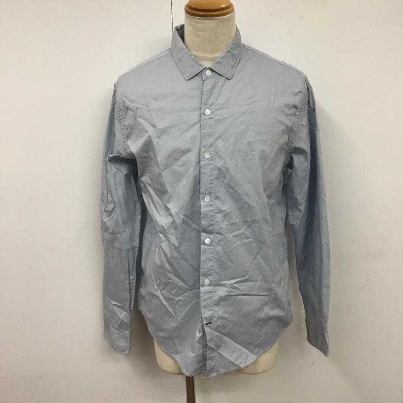 ティンバーランド Timberland シャツ、ブラウス 長袖 XL 無地 水色 / ライトブルー /  メンズ USED 古着 中古 10121883