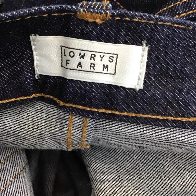 ローリーズファーム LOWRYS FARM パンツ デニム、ジーンズ LFD50002AD CONEストレートワイド M 無地 紺 / ネイビー /  レディース USED 古着 中古 10114585