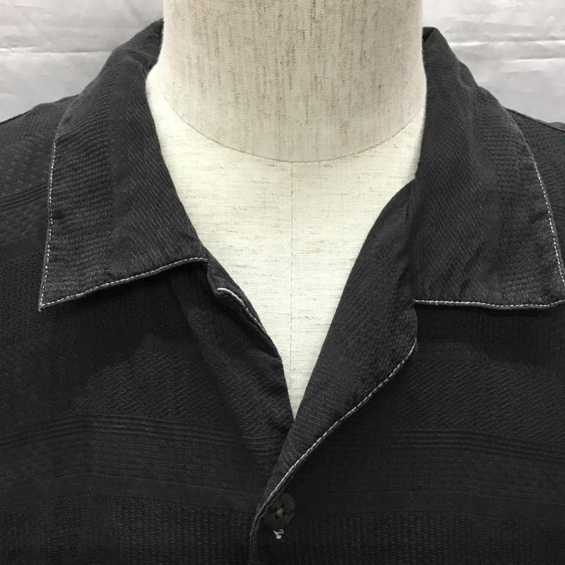 トミーバハマ Tommy Bahama シャツ、ブラウス 半袖 半袖シャツ カラーシャツ 半袖カットソー ポケットシャツ XXL 総柄 黒 / ブラック /  メンズ USED 古着 中古 10114842