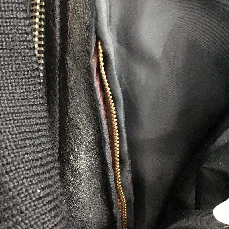 古着 USED ジャケット、上着 レザージャケット 牛革 M 無地 黒 / ブラック /  メンズ USED 古着 中古 10145206