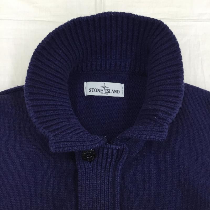 ストーンアイランド STONE ISLAND ジャケット、上着 ジャケット、ブレザー ニットジャケット L 無地 紺 / ネイビー /  メンズ USED 古着 中古 10138264