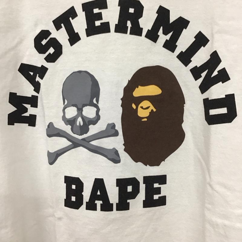 アベイシングエイプ A BATHING APE Tシャツ 半袖 001teg231919x マスターマインド プリントTシャツ L プリント 白 / ホワイト /  メンズ USED 古着 中古 10130975