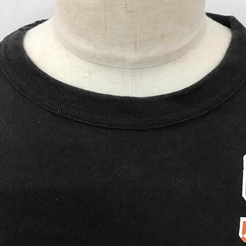 チャンピオン Campion Tシャツ 長袖 XL プリント 黒 / ブラック /  メンズ USED 古着 中古 10128250