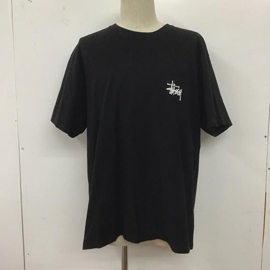 ステューシー STUSSY Tシャツ 半袖 半袖カットソー プリントTシャツ クルーネックカットソー L プリント 黒 / ブラック /  メンズ USED 古着 中古 10127151