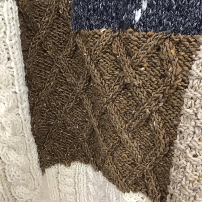 ポールスチュアート PAUL STUART ニット、セーター 長袖 長袖ニットカットソー クルーネック セーター M 総柄 マルチカラー / マルチカラー /  メンズ USED 古着 中古 10145028