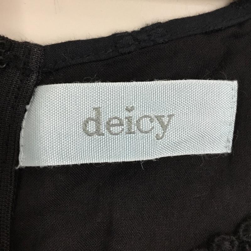 デイシー DEICY ワンピース ミニスカート レース 刺繍 FREE 刺繍 黒 / ブラック /  レディース USED 古着 中古 10118158