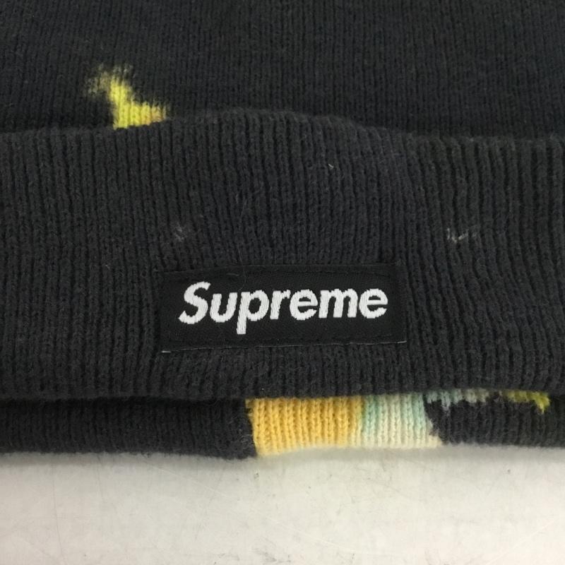シュプリーム Supreme 帽子 ニット帽 Splatter Dyed Beanie 20SS ロゴ、文字 黒 / ブラック /  メンズ USED 古着 中古 10138489