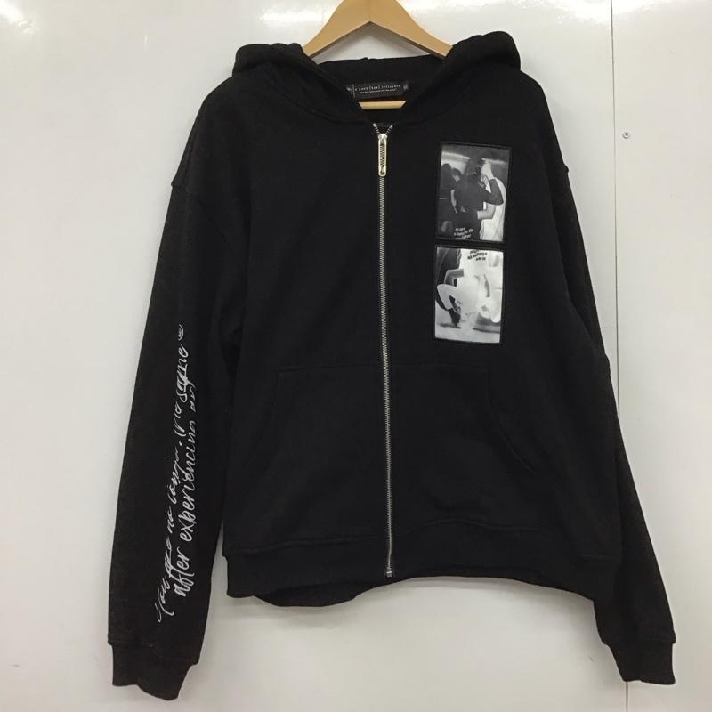 アグッドバッドインフルエンス A GOOD BAD INFLUENCE パーカー 長袖 ジップアップパーカー 長袖パーカー カジュアルジャケット XL ロゴ、文字 黒 / ブラック /  メンズ USED 古着 中古 10149161