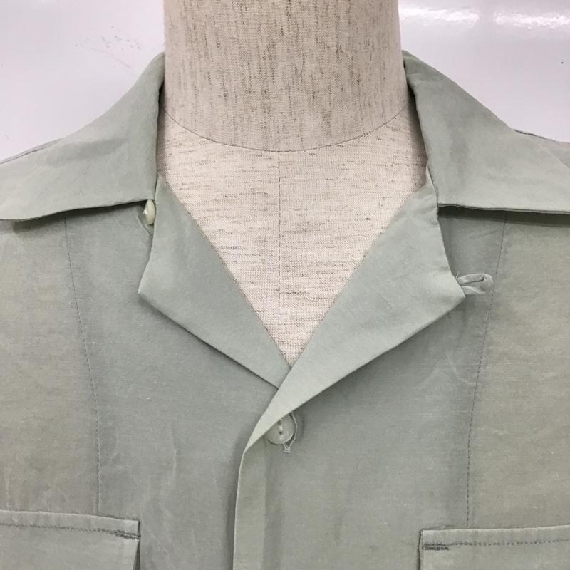 ブフト bukht シャツ、ブラウス 長袖 BV-926215 M 無地 薄緑 / ライトグリーン /  メンズ USED 古着 中古 10105755