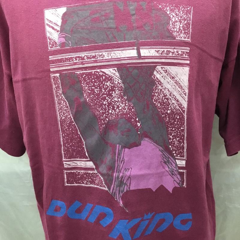 古着 USED Tシャツ 半袖 半袖カットソー プリントTシャツ クルーネックカットソー 古着 L プリント えんじ / ワインレッド /  メンズ USED 古着 中古 10122927