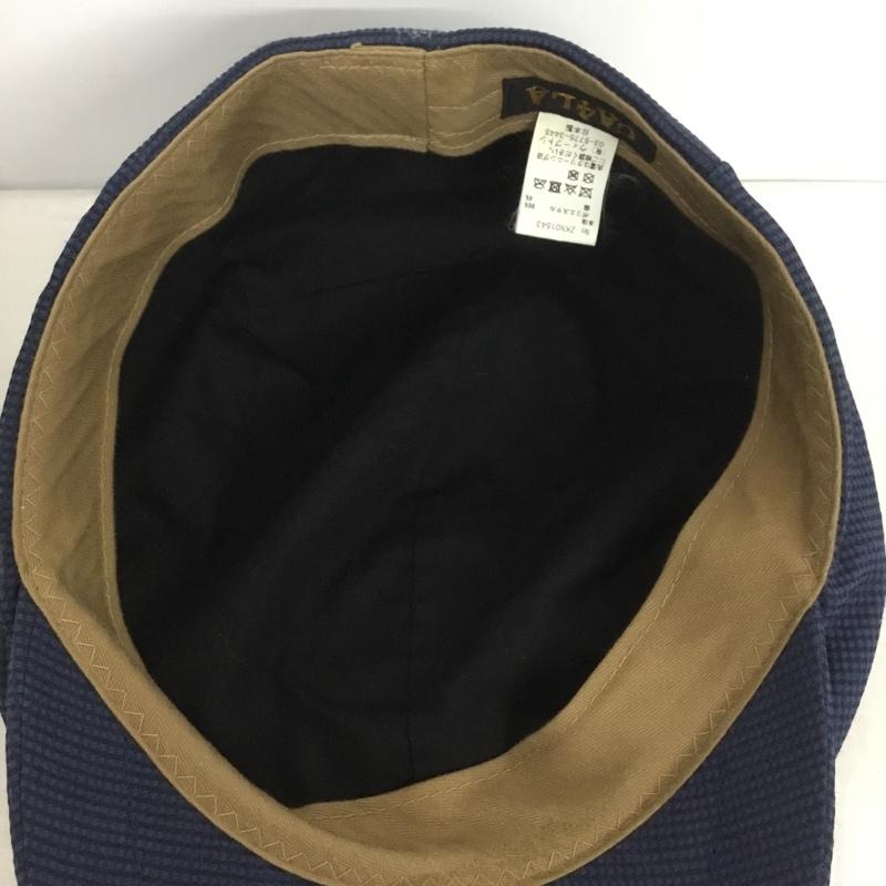 カシラ CA4LA 帽子 ハンチング ZKN01543 チェック 青 / ブルー /  メンズ USED 古着 中古 10142838