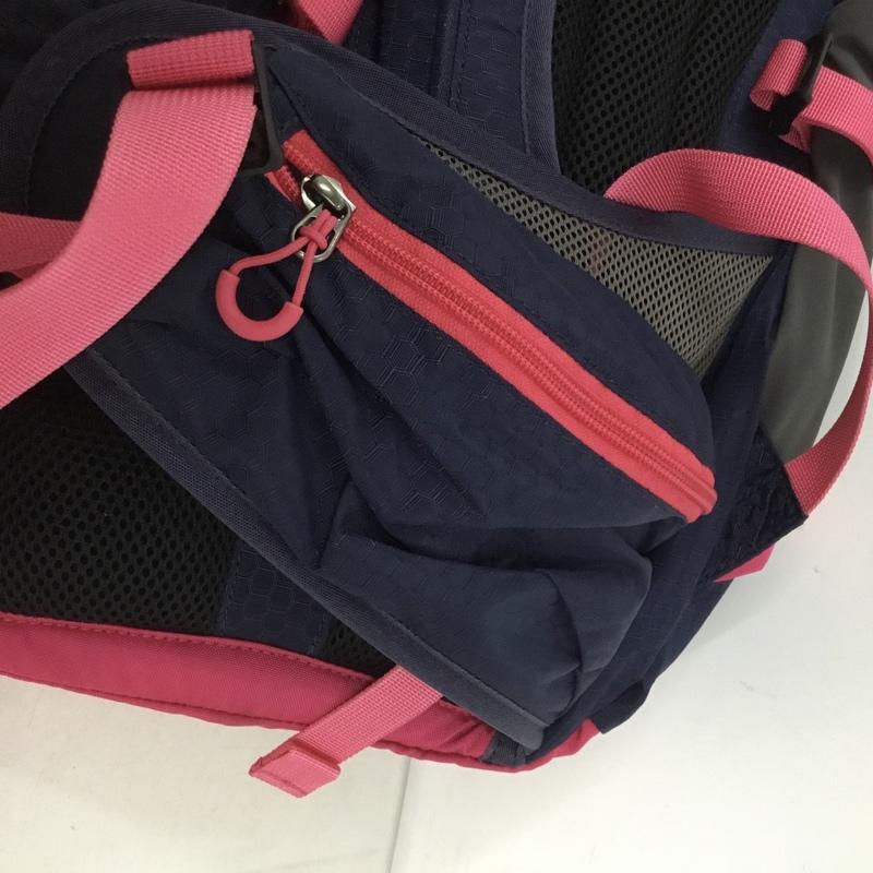 サロモン SALOMON リュックサック、デイパック リュックサック、デイバッグ 1284452 DISCOVERY 32 バックパック 登山リュック ロゴ、文字 桃 / ピンク / X 紺 / ネイビー /  メンズ USED 古着 中古 10140213