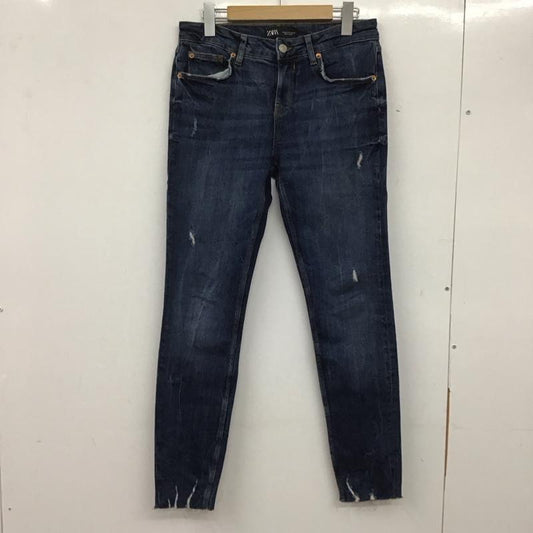 ザラ ZARA パンツ デニム、ジーンズ 38 無地 インディゴ / インディゴ /  レディース USED 古着 中古 10137886