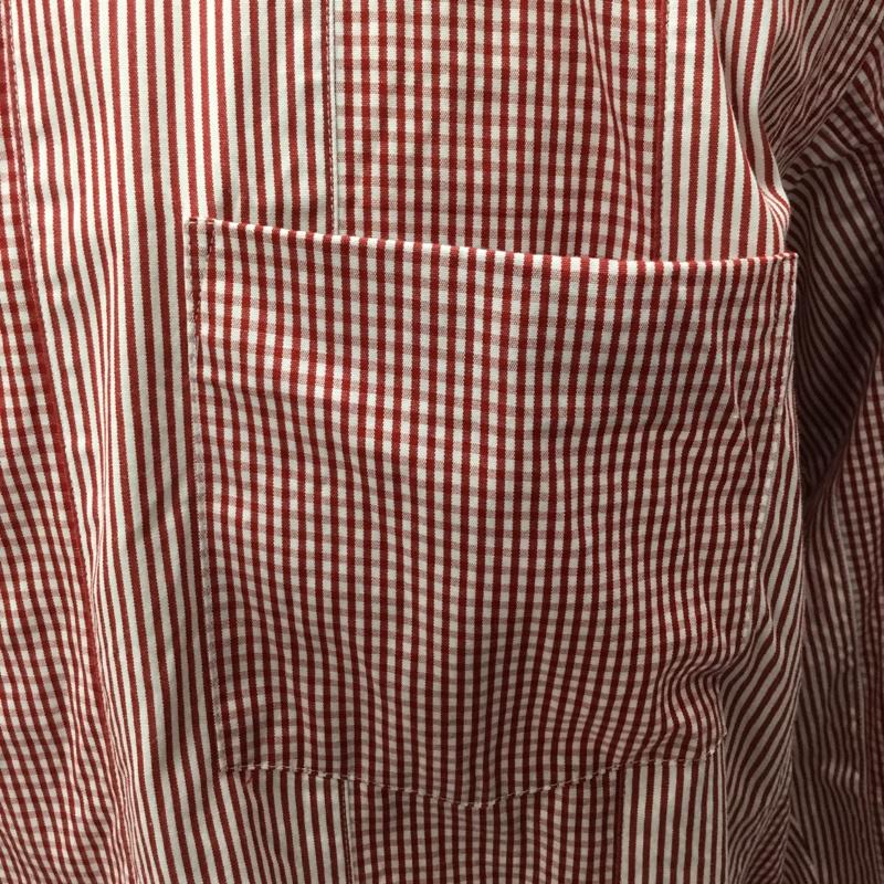 ジュンヤワタナベコムデギャルソンマン JUNYA WATANABE COMME des GARCONS MAN シャツ、ブラウス 長袖 L ストライプ 白 / ホワイト / X 赤 / レッド /  メンズ USED 古着 中古 10106288