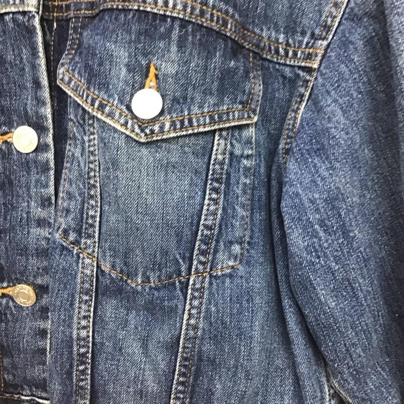 ギャップ GAP ジャケット、上着 ジャケット、ブレザー デニムジャケット Gジャン L 無地 インディゴ / インディゴ /  レディース USED 古着 中古 10149391