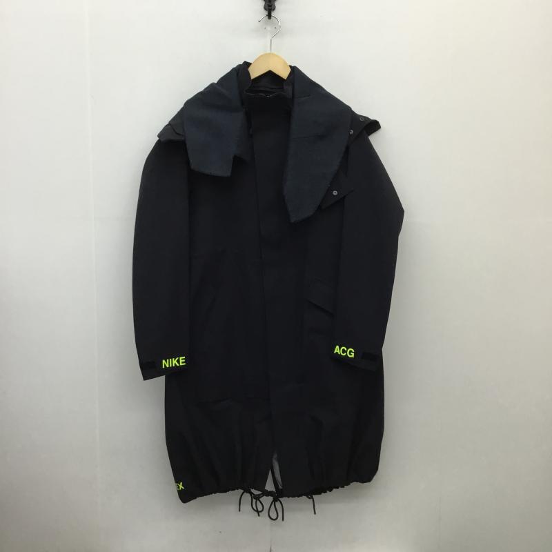 ナイキ エィシージー NIKE ACG コート コート一般 NIKE ACG GORE-TEX COAT S ロゴ、文字 黒 / ブラック / X 薄緑 / ライトグリーン /  レディース USED 古着 中古 10124747
