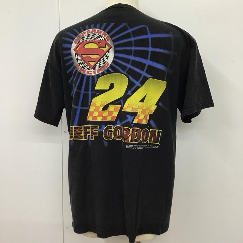 古着 USED Tシャツ 半袖 スーパーマン L キャラクター 黒 / ブラック /  メンズ USED 古着 中古 10114744