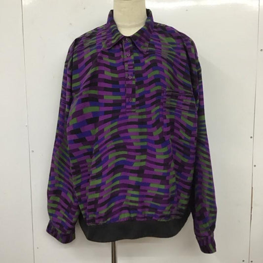 古着 USED カットソー 長袖 長袖シャツ カラーシャツ ポケットシャツ 長袖カットソー 柄シャツ 総柄 マルチカラー / マルチカラー /  メンズ USED 古着 中古 10112720