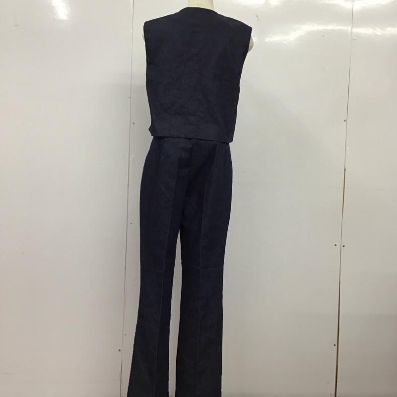 ザラ ZARA セットアップ セットアップ セットアップ カジュアルパンツ ベスト 2点セット M 無地 インディゴ / インディゴ /  レディース USED 古着 中古 10149343