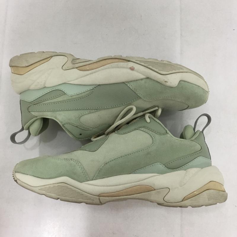プーマ PUMA スニーカー スニーカー 368024 02 THUNDER DESERT WMNS 24.5cm 24.5cm ロゴ、文字 薄緑 / ライトグリーン /  レディース USED 古着 中古 10134540