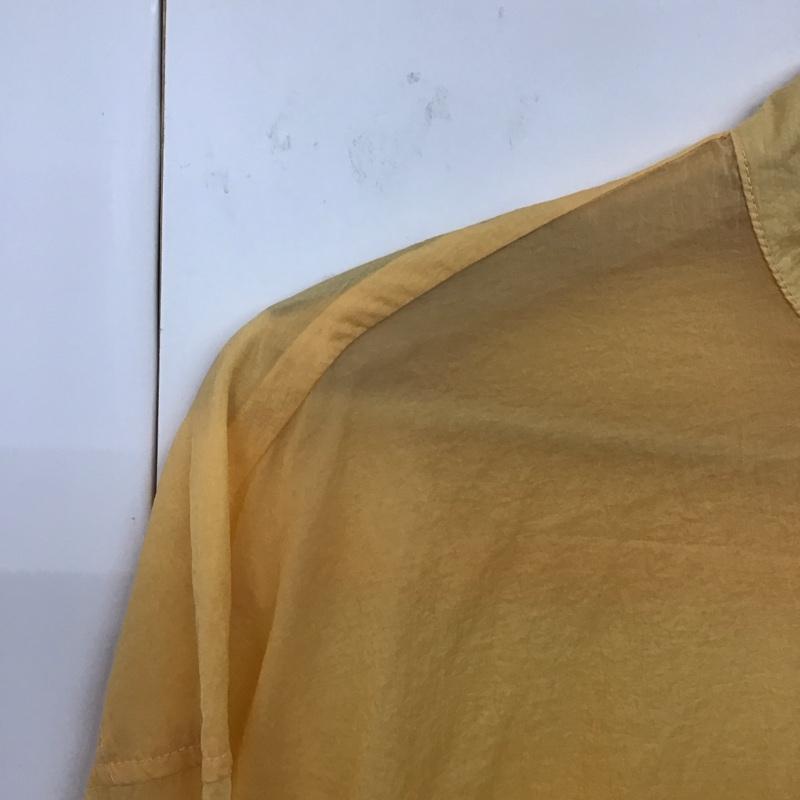 スライ SLY シャツ、ブラウス 長袖 030FSL30-4830 SHEER STAND COLLAR SHIRT シアーシャツ FREE 無地 橙 / オレンジ /  レディース USED 古着 中古 10131173