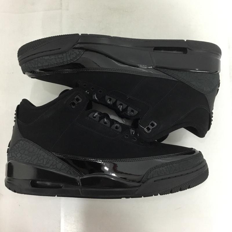 ナイキ NIKE スニーカー スニーカー CT8532-001 AIR JORDAN 3 RETRO 28cm 箱有 28.0cm ロゴ、文字 黒 / ブラック /  メンズ USED 古着 中古 10146584