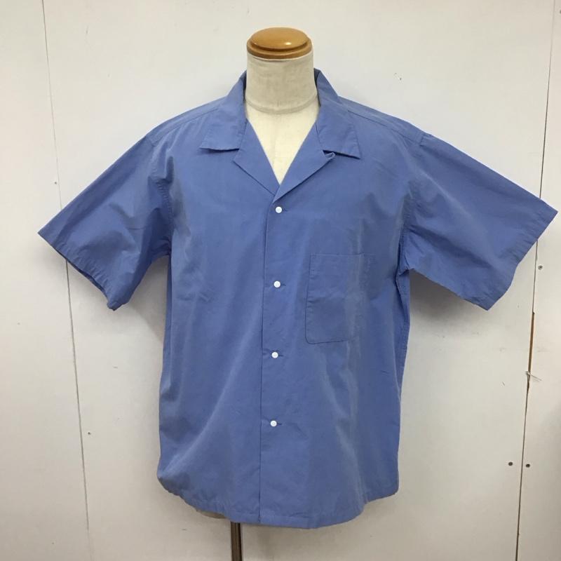 ナナミカ nanamica シャツ、ブラウス 半袖 半袖シャツ 無地シャツ ポケットシャツ L 無地 青 / ブルー /  メンズ USED 古着 中古 10125475