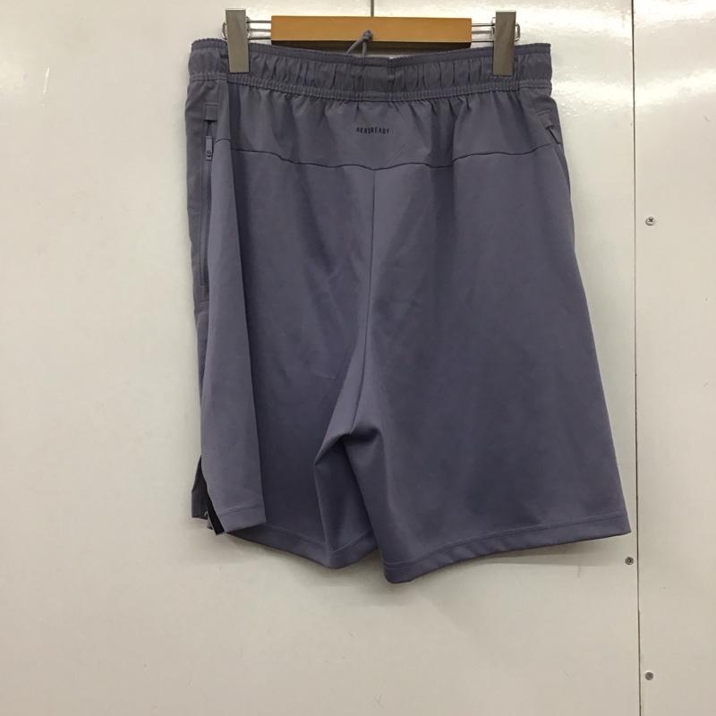 アディダス adidas パンツ ショートパンツ ショートパンツ ハーフパンツ カジュアルパンツ スポーツウェア ロゴ、文字 紫 / パープル /  メンズ USED 古着 中古 10141259