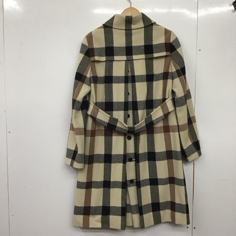 ダックス DAKS コート コート一般 ロングコート カラージャケット アウター チェック ベージュ / ベージュ /  レディース USED 古着 中古 10145117