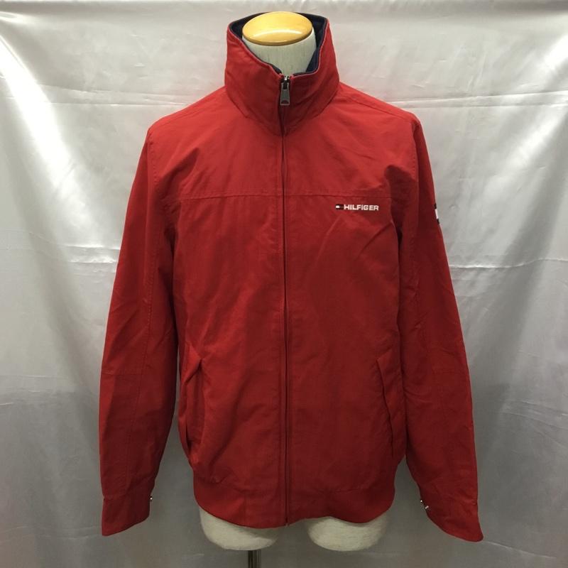 トミーヒルフィガー TOMMY HILFIGER ジャケット、上着 ジャケット、ブレザー 0170431 ナイロンジャケット M ロゴ、文字 赤 / レッド /  メンズ USED 古着 中古 10109625