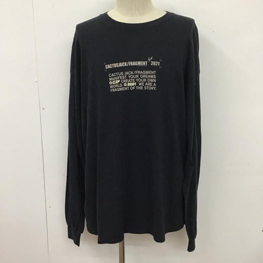 カクタスジャック Cactus Jack Tシャツ 長袖 ロン XL プリント 黒 / ブラック /  メンズ USED 古着 中古 10124962