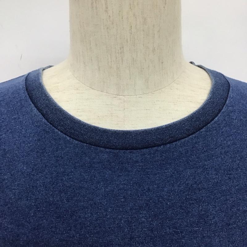 ナノユニバース nano・universe Tシャツ 半袖 半袖カットソー クルーネックカットソー 無地Tシャツ XL 無地 インディゴ / インディゴ /  メンズ USED 古着 中古 10107133