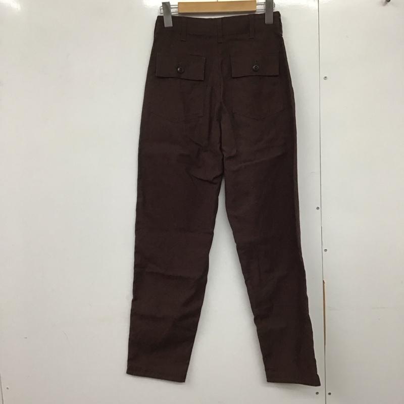 ザ シンゾーン THE SHINZONE パンツ スラックス 15AMSPA18 ベイカーパンツ 32 無地 茶 / ブラウン /  レディース USED 古着 中古 10143745