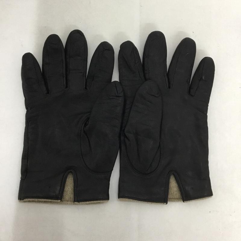 ボルサリーノ Borsalino ファッション小物 手袋 レザー ロゴ、文字 黒 / ブラック /  メンズ USED 古着 中古 10144356