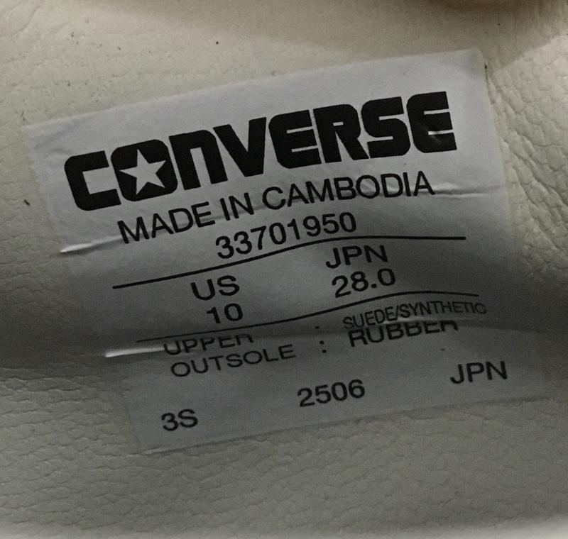 コンバース CONVERSE スニーカー スニーカー 33701950 WEAPON SUEDE OX NE NEW ERA 28cm 箱有 28.0cm ワンポイント 紺 / ネイビー /  メンズ USED 古着 中古 10140595