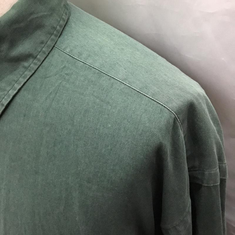 ラルフローレン RALPHLAUREN シャツ、ブラウス 長袖 長袖シャツ カラーシャツ 長袖カットソー ボタンダウンシャツ L ロゴ、文字 緑 / グリーン /  メンズ USED 古着 中古 10114840