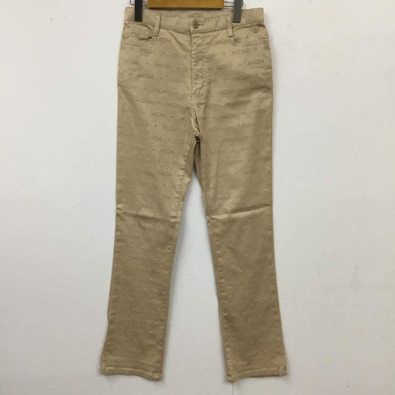 エムシーエム MCM パンツ ワークパンツ、ペインターパンツ カジュアルパンツ スリムパンツ ストレートパンツ ストレッチパンツ ロゴ、文字 ベージュ / ベージュ /  メンズ USED 古着 中古 10113377