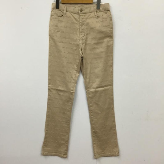 エムシーエム MCM パンツ ワークパンツ、ペインターパンツ カジュアルパンツ スリムパンツ ストレートパンツ ストレッチパンツ ロゴ、文字 ベージュ / ベージュ /  メンズ USED 古着 中古 10113377