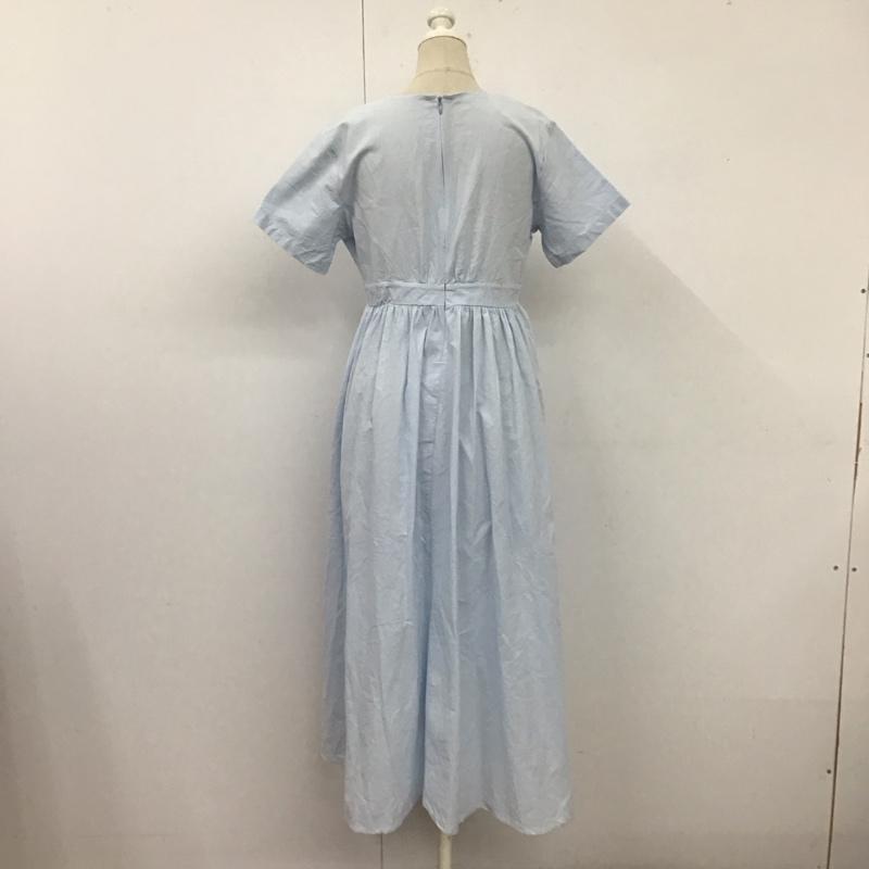 アビトーキョー ABITOKYO ワンピース ロングスカート 半袖 後ろファスナー FREE 無地 水色 / ライトブルー /  レディース USED 古着 中古 10114025
