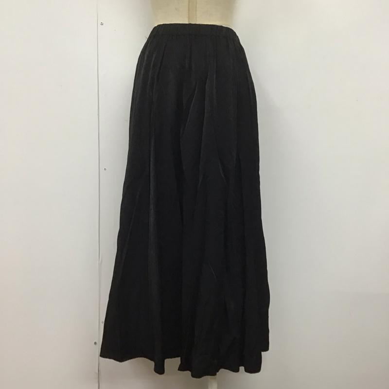 ローリーズファーム LOWRYS FARM スカート ロングスカート LF522009MC フレアスカート FREE 無地 黒 / ブラック /  レディース USED 古着 中古 10107500