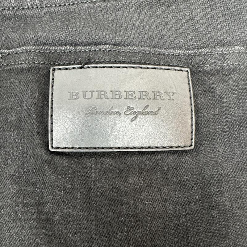 バーバリー BURBERRY パンツ デニム、ジーンズ 8008245 CHECK DETAIL スキニーフィット ジーンズ 28インチ 黒 / ブラック / black レディース USED 古着 中古 50093089