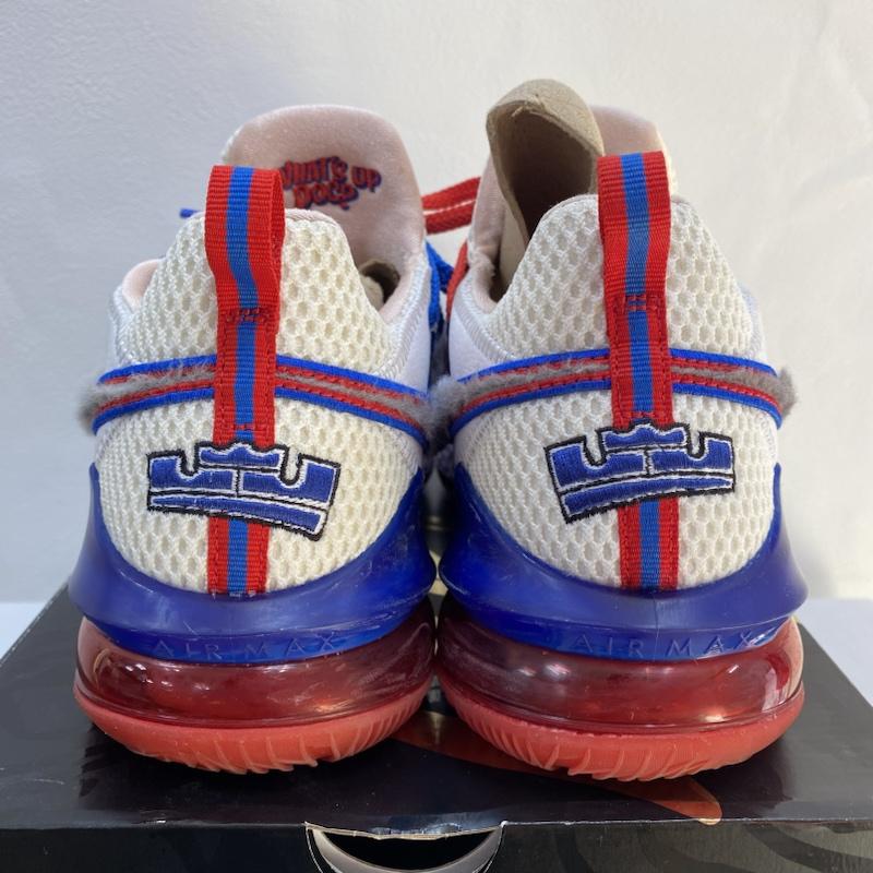 ナイキ NIKE スニーカー スニーカー NIKE / 2020ss / LEBRON 17 LOW / LEBRON JAMES シグネチャーモデル / CD5007-100-fs / 27.0 27.0cm ロゴ、文字 白 / ホワイト / white X 青 / ブルー / blue X 赤 / レッド / red メンズ USED 古着 中古 50093175