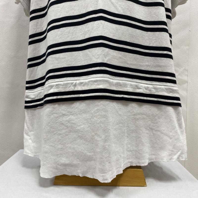 ホワイトマウンテニアリング WHITE MOUNTAINEERING Tシャツ 半袖 White Mountaineering STRIPE LAYERED T-SHIRT WM2071527 1 ボーダー柄 白 / ホワイト / white X 黒 / ブラック / black メンズ USED 古着 中古 50093339