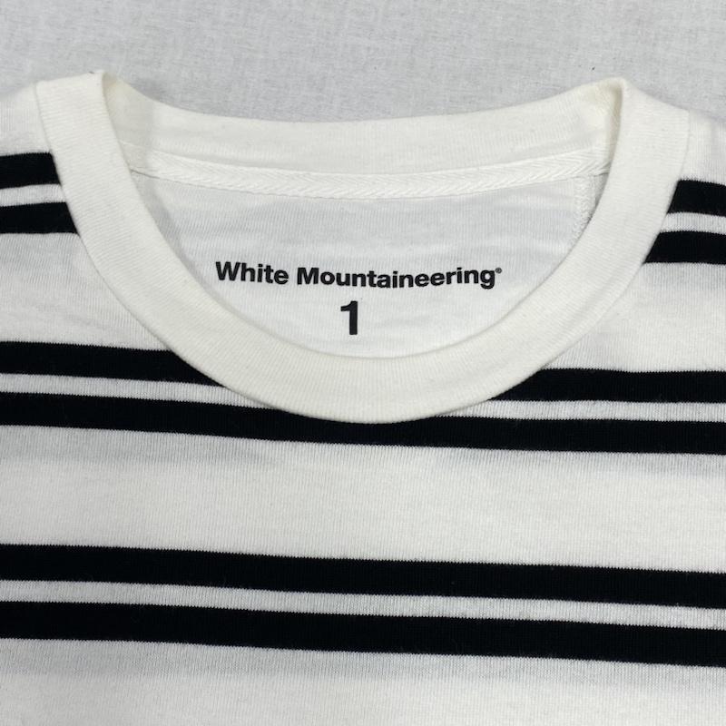 ホワイトマウンテニアリング WHITE MOUNTAINEERING Tシャツ 半袖 White Mountaineering STRIPE LAYERED T-SHIRT WM2071527 1 ボーダー柄 白 / ホワイト / white X 黒 / ブラック / black メンズ USED 古着 中古 50093339